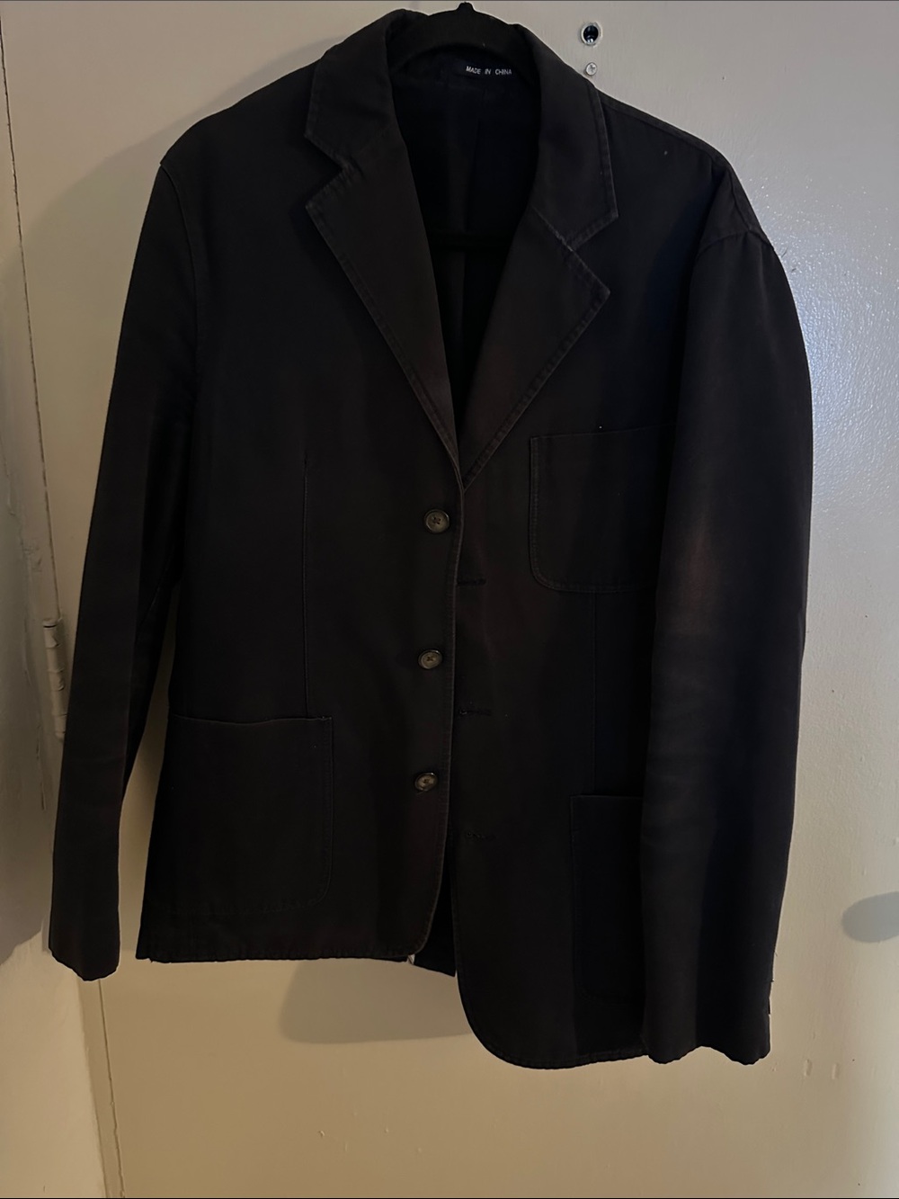 VTG Sperry Men's Navy Nautical Casual Blazer Jacket - Classic Three-Button S